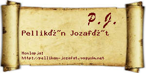 Pellikán Jozafát névjegykártya